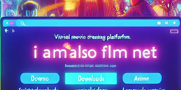 A vibrant digital depiction of a movie streaming platform with colorful film posters and a cozy home setup.