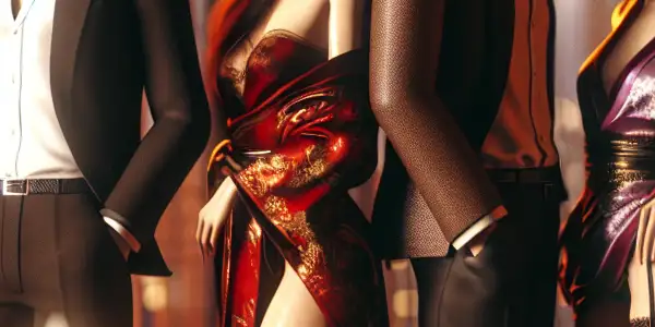 A sensual scene in a modern Japanese apartment, featuring diverse characters expressing passion and desire amidst warm lighting.